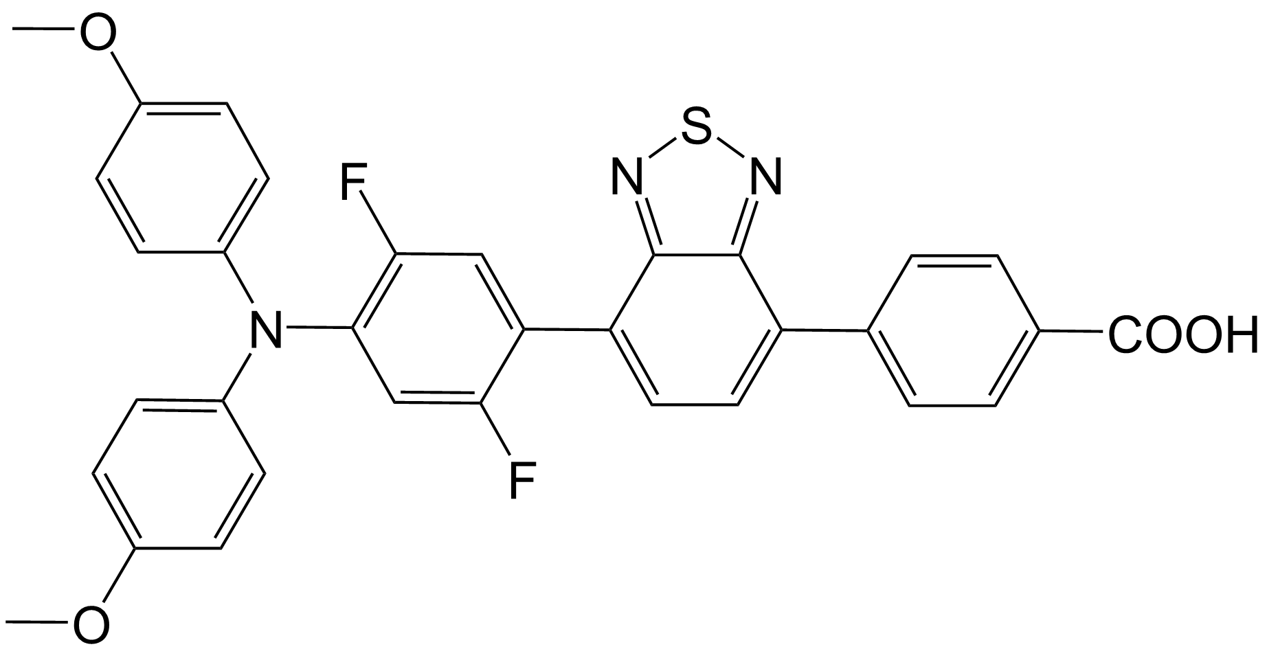 Benzoic acid, 4-[7-[4-[bis(4-methoxyphenyl)amino]-2,5-difluorophenyl]-2,1,3-benzothiadiazol-4-yl]-/2810129-96-3